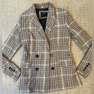 Bershka Plaid Blazer